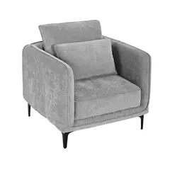 JUST HOME COLLECTION - Poltrona Makula 82x88x84 cm Gris