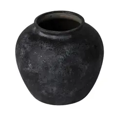undefined - Jarron Terra Negro 12.5x 11 cm Just Home Collection