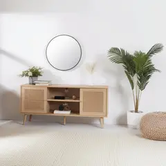 JUST HOME COLLECTION - Espejo Round Aluminio 65 cm Negro