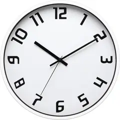 CASA BONITA - Reloj Norma 30cm Blanco/Negro