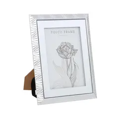 JUST HOME COLLECTION - Portarretrato Marco Para Foto Mirror 13x18 Cm Plata