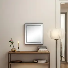 JUST HOME COLLECTION - Espejo Bisel Negro 62x72 cm