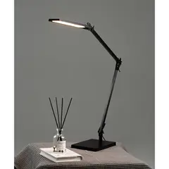 JUST HOME COLLECTION - Lámpara Escritorio Led Seixal con 3 Cambios de Temperatura de Color Negro