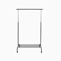 JUST HOME COLLECTION - Perchero Metálico Extensible con Ruedas Blanco