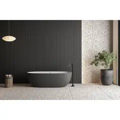 HOLZTEK - Panel Ranurado 3D Wpc Black 12x240x1.2cm
