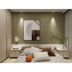 HOLZTEK - Panel Ranurado 3D Wpc Light Gold 12x240cm