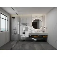 HOLZTEK - Panel Decorativo De Pared Marmolizado Calacata 120x240cm