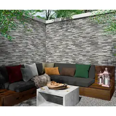 HOLZTEK - Fachaleta Oasis Filito Gris 31x54cm Caja 1.5 m2