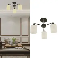 JUST HOME COLLECTION - Lámpara Colgante Melody 3 Luces E27 Mad Negro