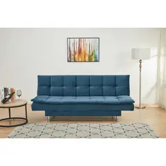 JUST HOME COLLECTION - Sofá Cama 3 Puestos Mateo 190x83x90 cm Azul