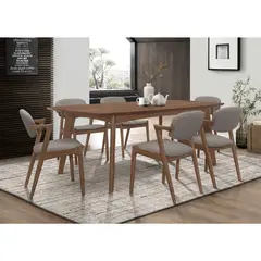 JUST HOME COLLECTION - Juego de Comedor Edén 1 Mesa + 6 Sillas