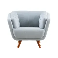 JUST HOME COLLECTION - Poltrona Candice 102x79x88 cm Azul Claro