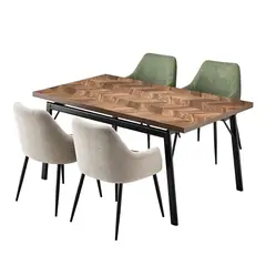 JUST HOME COLLECTION - Juego de Comedor Campania 1 Mesa + 4 Sillas