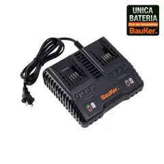BAUKER - Kit Cargador Dual C 2 Bateria 2ah