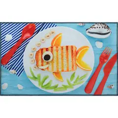 JUST HOME COLLECTION - Tapete Cocina 5 cm X 80 cm Pescadito