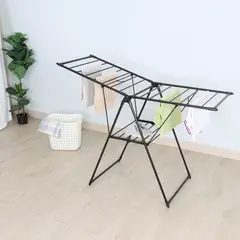 KLEINE WOLKE - Tendedero Piso con Bandeja 56x61x97cm Negro