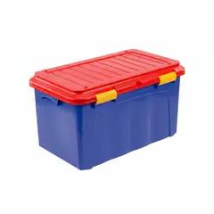 JUST HOME COLLECTION - Baúl Megaforte 90 litros 80,8x39,2x43,3 cm Azul/Rojo