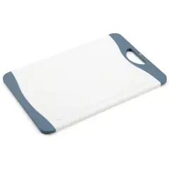 JUST HOME COLLECTION - Tabla de Picar en Plástico 23.8x19.5 cm Blanco/Azul