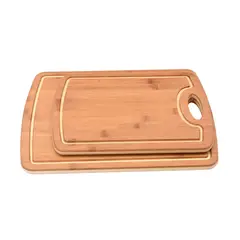 JUST HOME COLLECTION - Set de 2 Tablas de Picar Bambú 30cm