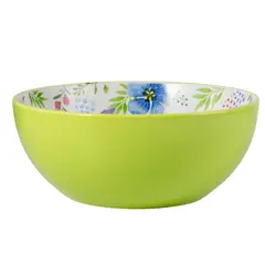 JUST HOME COLLECTION - Bowl Ensalada Flores Multicolor 22.8cm