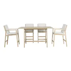 JUST HOME COLLECTION - Juego De Bar Exterior 5 Piezas Madera Pend Jack