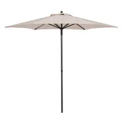 JUST HOME COLLECTION - Parasol Central Metal Push Up 2X3 Metros+ Pfo50 sin Base Crudo