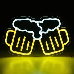 JUST HOME COLLECTION - Letrero LED Neón Beer Cheer