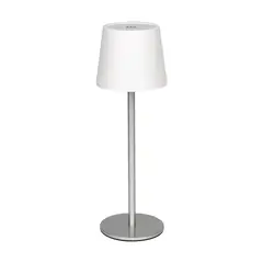 JUST HOME COLLECTION - Lámpara Mesa Tina Recargable Plata