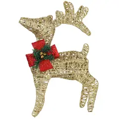 DEAR SANTA - Reno Luces Dorado 40cm 110 Luces de Navidad