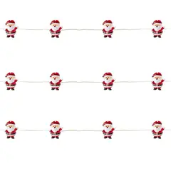 undefined - Santa Deco 20 Luces Batería de Navidad