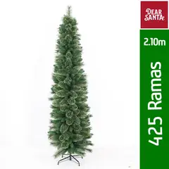 DEAR SANTA - Árbol de Navidad Pencil Bicolor 210cm 425 Ramas Verde