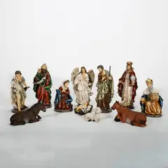 DEAR SANTA - Pesebre 11 Piezas en Poliresina 20cm Multicolor