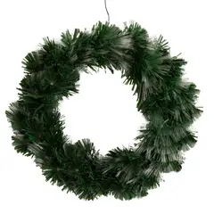 undefined - Corona de Navidad Fibra Óptica Cálida Multicolor