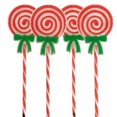 DEAR SANTA - Estaca de Navidad 4 Candys 74cm