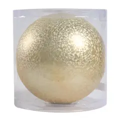 DEAR SANTA - Bola de Navidad Dorada en Polietileno 20cm