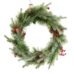 undefined - Corona de Navidad Fibra Óptica Cálida 50cm