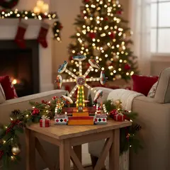 DEAR SANTA - Ruleta Navideña Aviones Animada 35.5cm