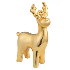 DEAR SANTA - Reno de Navidad Parado Porcelana 17cm Dorado