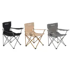 KLIMBER - Silla Plegable Camping con Brazos Colores Surtidos Peso Soportado 100 kg