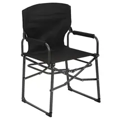 KLIMBER - Silla Plegable para Camping Tipo Director con Brazos 54x50Cm