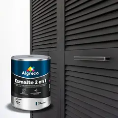 ALGRECO - Esmalte 2 En 1 Mate Para Exteriores 1/4 Galón Negro