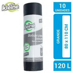 KLEINE WOLKE - Bolsa Rollo 80x110 120 Litros 10 Unidades Negra