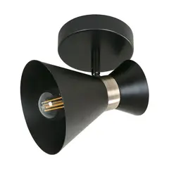 JUST HOME COLLECTION - Aplique Savannah 1 Luz E27 Negro