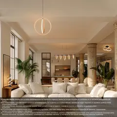 JUST HOME COLLECTION - Lámpara de Techo Marina 3 Luces Led Certificado