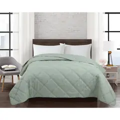 JUST HOME COLLECTION - Quilt Sencillo/Semidoble Verde