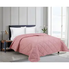JUST HOME COLLECTION - Quilt Sencillo/Semidoble Rosa