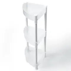 JUST HOME COLLECTION - Organizador de Ducha Esquinero 3 Niveles 20x20x51 cm