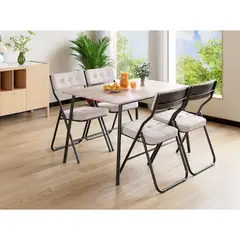 JUST HOME COLLECTION - Juego de Comedor 4 Puestos Havana