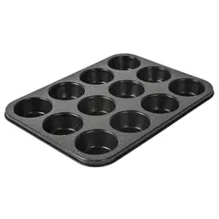 JUST HOME COLLECTION - Molde con Antiadherente 12 Muffin Jaspeado