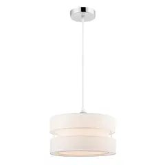 JUST HOME COLLECTION - Lámpara Colgante New Tela 1 Luz E27 Beige